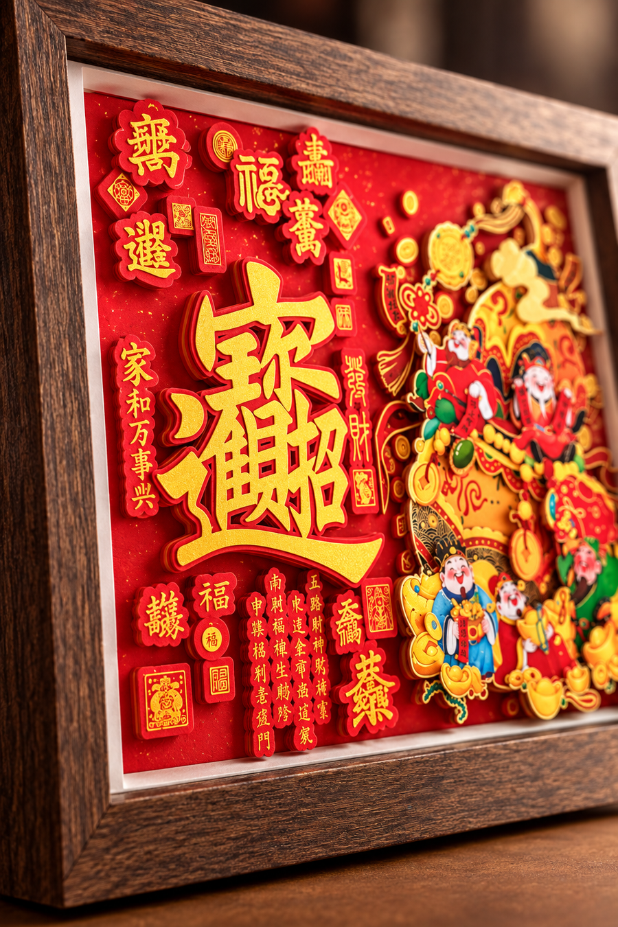 3D Layered Craftsmanship Macro Detail
