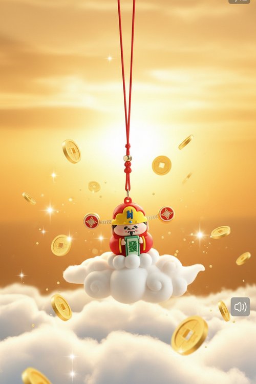 Chinese God of Wealth car hanging charm product detail
