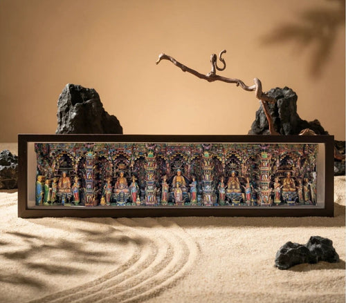 Xiao Xi Tian 3D paper cut shadow box wall art inspired by Journey to the West