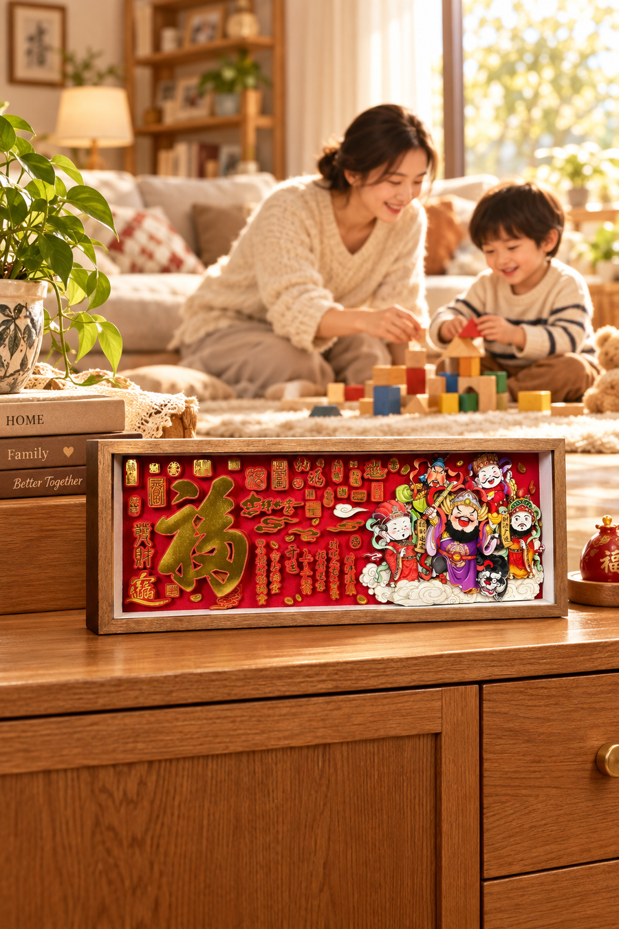 Family Warmth Mother Child Harmony Scene