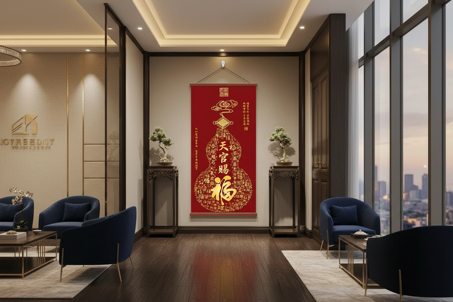 Commercial lobby reception mockup